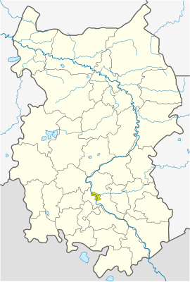 Location map Omsko sritis