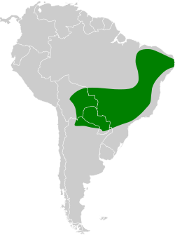 Distribución geográfica del ermitaño del Planalto