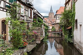 Lauterkanal in Weißenburg (heute Wissembourg)