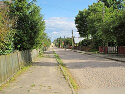 Street of Nowa Kamionka Village, Sokółka County