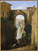 Le Pont San Rocco et sa cascade, Tivoli (1810-1820), Metropolitan Museum of Art