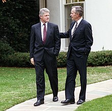 Outgoing President George H. W. Bush and President-elect Bill Clinton on November 18, 1992 President George H. W. Bush and President-Elect Bill Clinton (1).jpg