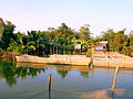 Một cơ sở sản xuất cá giống ở xã Đốc Binh Kiều.