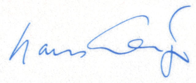 signature de Hans Leip