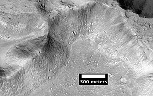 Nahaufnahme von Simud Valles auf einer Aufnahme von HiRISE