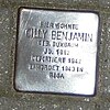 Stolperstein für Cilly Benjamin