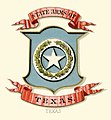 Escudo de armas del estado de Texas (ilustrado, 1876)