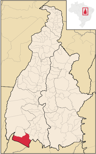 Localização de Araguaçu no Tocantins