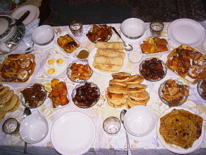 English: Traditional Ramadan meal