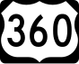 360號美國國道 marker