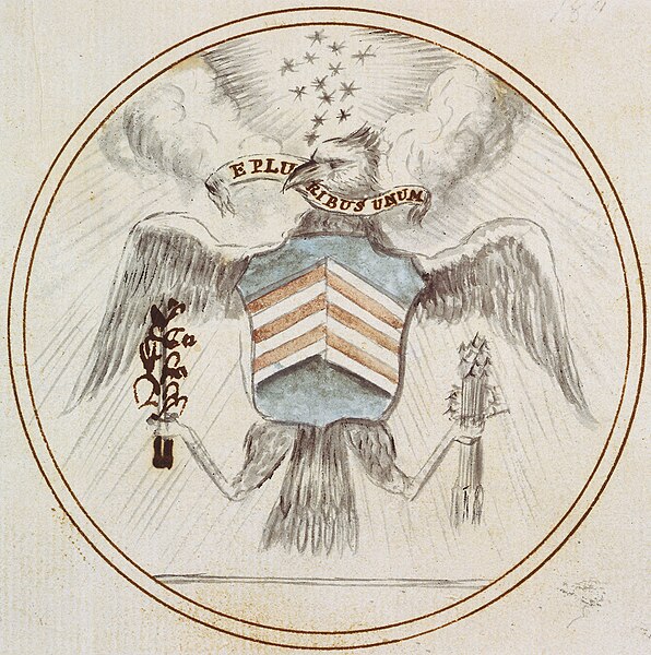 File:US Great Seal Charles Thomson Preliminary Design.jpg