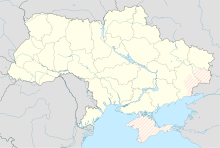 烏克蘭國立車諾比博物館在烏克蘭的位置