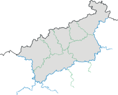 Mapa lokalizacyjna kraju usteckiego