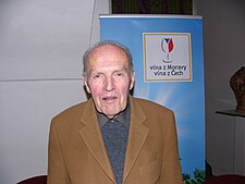 Profesor Vilém Kraus na mezinárodní konferenci Nové odrůdy révy v ČR ve Znojmě, 27. listopadu 2008.