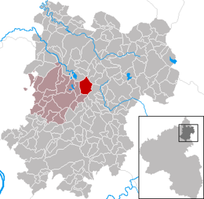 Poziția Wölferlingen pe harta districtului Westerwaldkreis