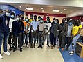 Group photograph of participants at WikiForHumanRights Lagos edition