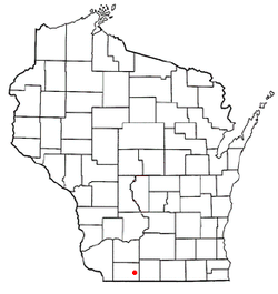 Vị trí trong Quận Lafayette, Wisconsin