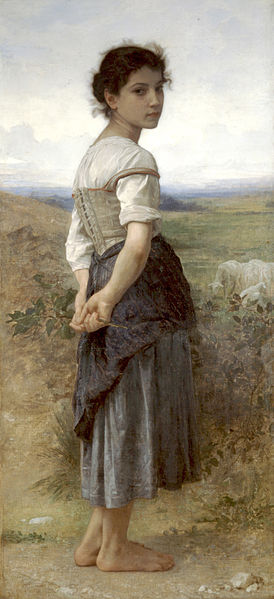 File:William-Adolphe Bouguereau (1825-1905) - The Young Shepherdess (1885).jpg