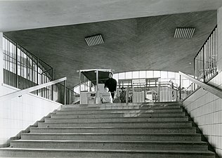 Tunnelbanestationen 1955.