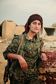 A YPJ fighter, in November 2014 YPJ - Rojava.jpg