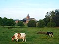 église d'Anvaing vue depuis la rue outre