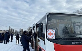 Intentos de evacuación en autobús por "corredores verdes". (8 de marzo de 2022)