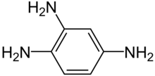 Image de la molécule de Phényl-1,2,4-triamine.