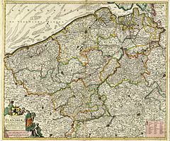 Mapa de Flandes (1689) per Frederik de Wit