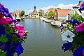 Zicht op het Sylhus vanaf de Wipbrug in Hindeloopen