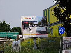 Uithoorn, Werbetafel für die Uithoornlijn