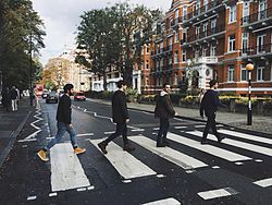 Road crossing in London