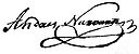 Assinatura de Andrés Narvarte