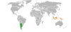 Location map for Argentina and Indonesia.