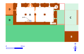 Plan du niveau 0 de l'édifice