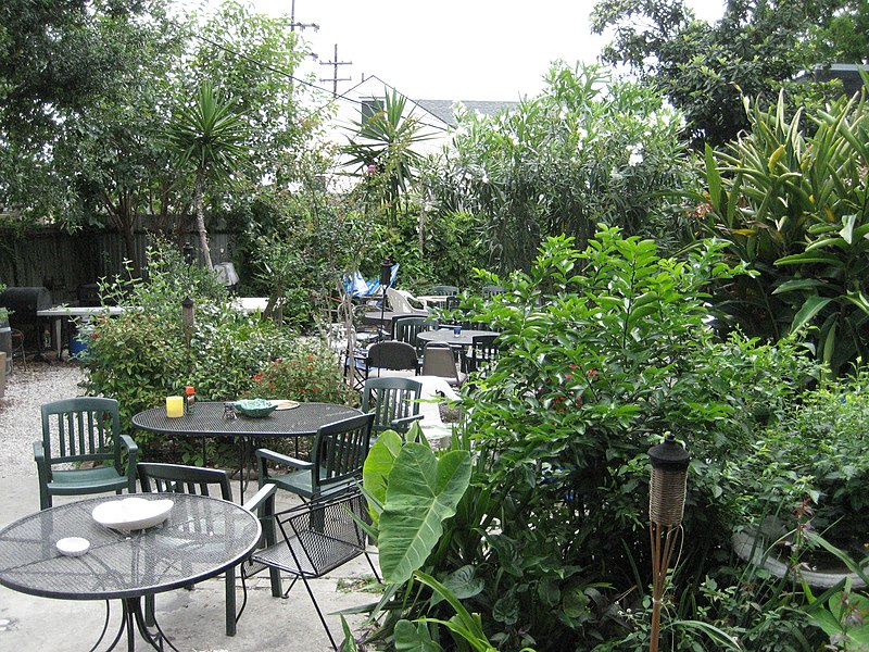 The patio at Bacchanal