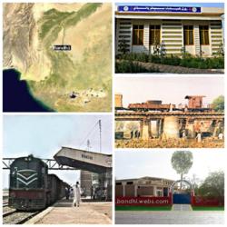 Map, Railway Station, GBHS, Rural Health Center, Bandhi