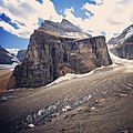 Mount Lefroy north aspect, and Victoria Glacier