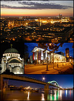 مجموعة صور لمعالم مختلفة من مدينة بلغراد