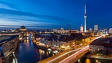 Berlin is a UNESCO "City of Design" and recognized for its creative industries and startup ecosystem. Blue Hour in Berlin.jpg