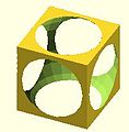 difference ( and not ) cube - sphere