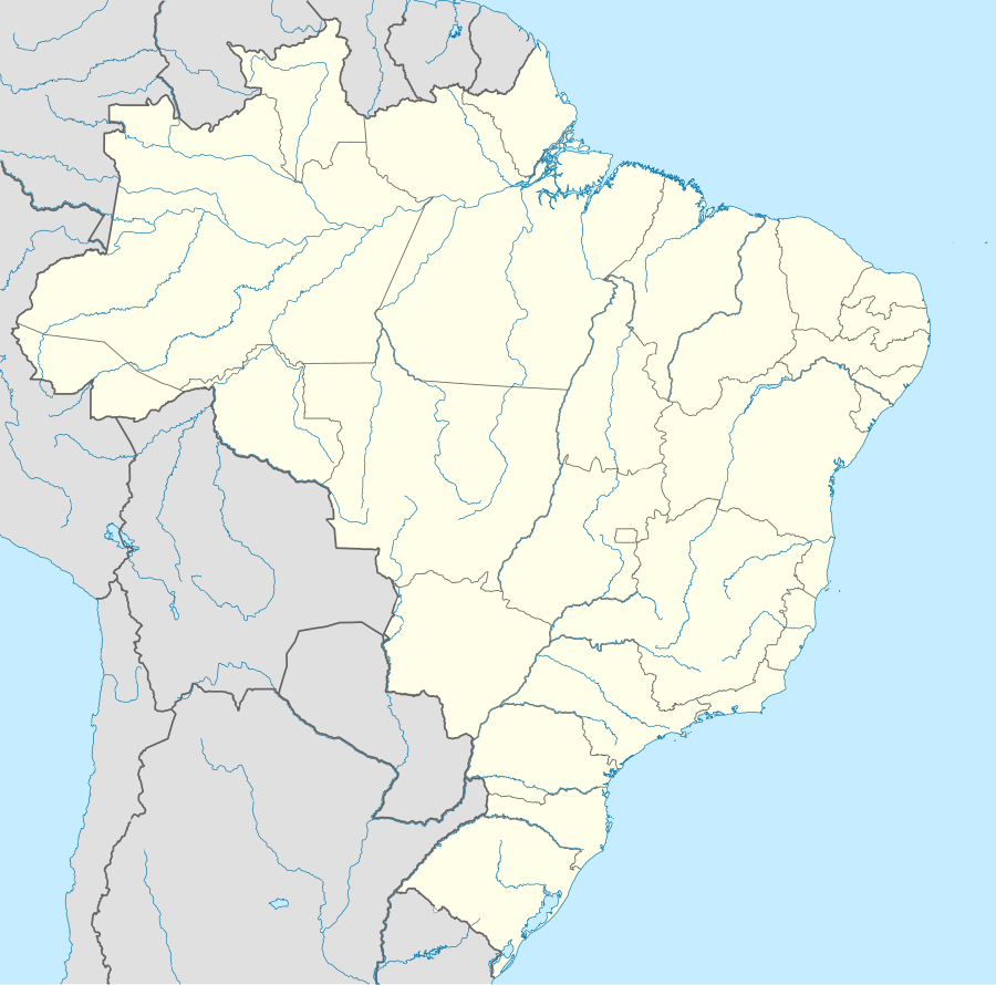 Danh sách di sản thế giới tại Brasil trên bản đồ Brasil