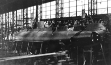 An H-class submarine under construction British H class submarine under construction.gif