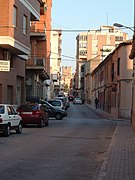 Calle del Copo, con el castillo al fondo