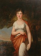Charlotte Frederikke efter maleri af Carl Frederik von Breda (ca. 1806)