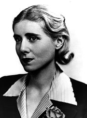 Black-and-white photograph of Clare Boothe Luce, the first female member of the house from Connecticut