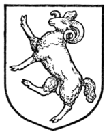 Fig. 396.—Ram rampant.