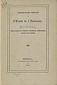 Considérations générales sur l'étude de l'anatomie par le docteur Cornuau (1836)