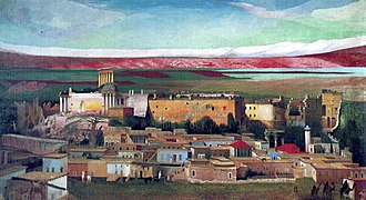 Baalbek, olio su tela, 714.5 × 385 cm, 1906, Museo Csontváry, Pécs