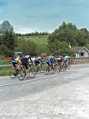 English: Cycling Club A Cycling club out on a ...