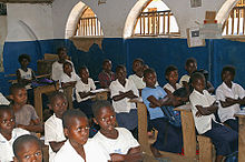 A classroom in the Democratic Republic of the Congo. DRC classroom.jpg